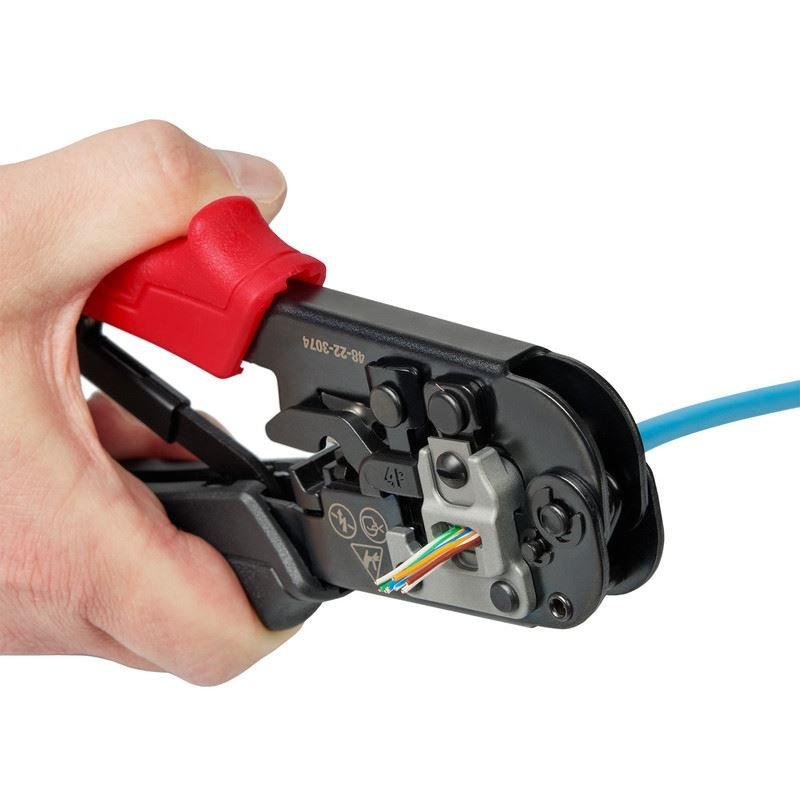 Milwaukee 48 - 22 - 3074 Ratcheting Pass - Through Crimper and Stripper - Mississauga Hardware Centre Inc