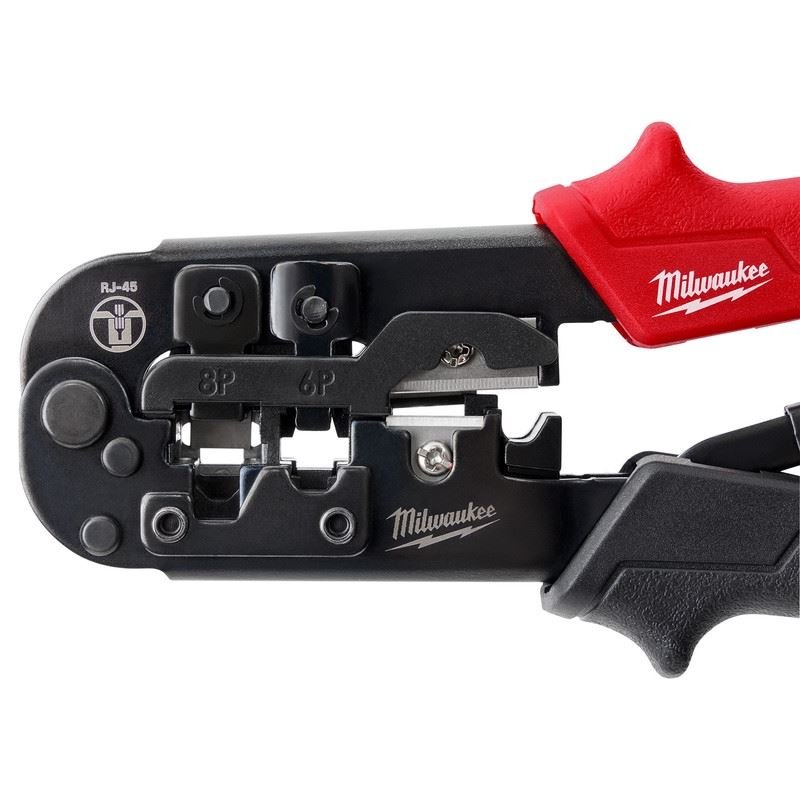 Milwaukee 48 - 22 - 3074 Ratcheting Pass - Through Crimper and Stripper - Mississauga Hardware Centre Inc