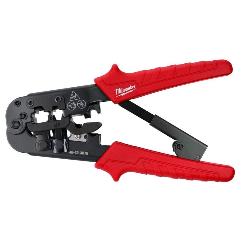 Milwaukee 48 - 22 - 3076 Ratcheting Pass - Through Crimper and Stripper - Mississauga Hardware Centre Inc