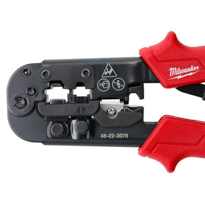 Milwaukee 48 - 22 - 3076 Ratcheting Pass - Through Crimper and Stripper - Mississauga Hardware Centre Inc