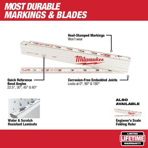 Milwaukee 48 - 22 - 3801 Composite Folding Rule - Mississauga Hardware Centre Inc