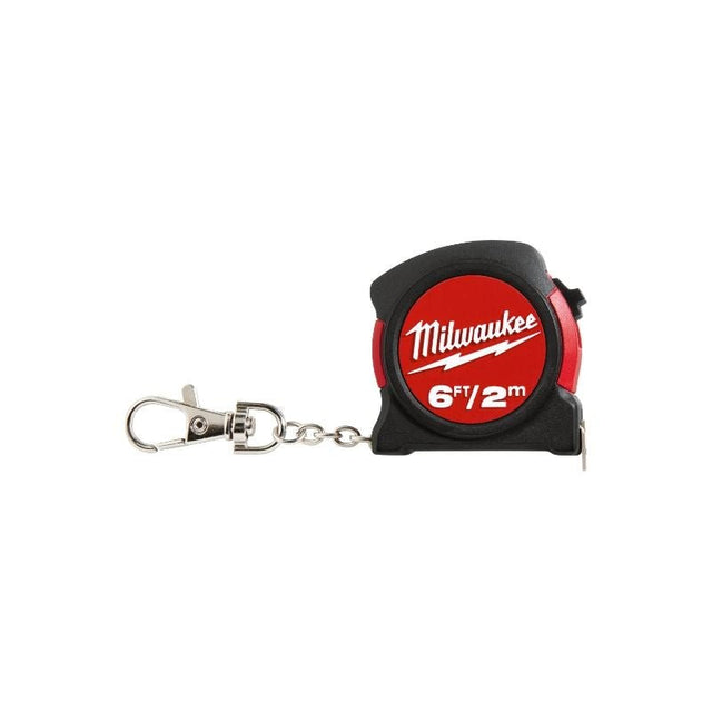Milwaukee 48 - 22 - 5506 Milwaukee 6ft / 2m Keychain Tape Measure - Mississauga Hardware Centre IncMilwaukee48-22-5506