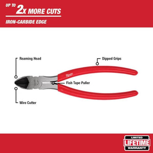 Milwaukee 48 - 22 - 6508 8in Diagonal Cutting Pliers - Mississauga Hardware Centre Inc
