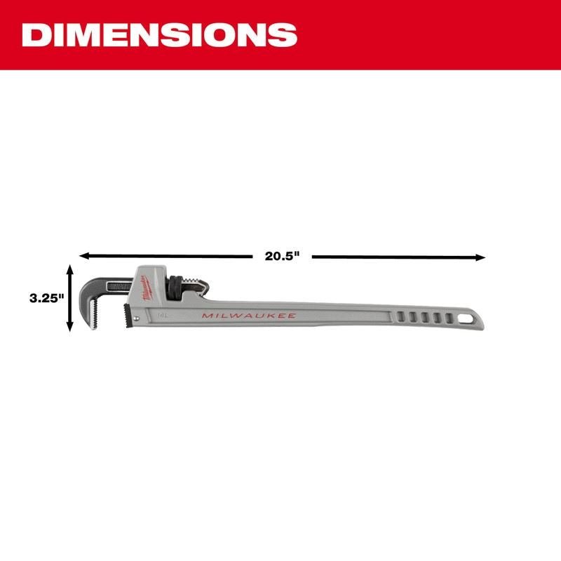 Milwaukee 48 - 22 - 7215 14L Aluminum Pipe Wrench with POWERLENGTH Handle - Mississauga Hardware Centre Inc