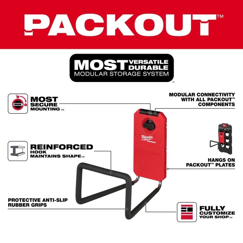 Milwaukee 48 - 22 - 8332 PACKOUT Wide Hook - Mississauga Hardware Centre Inc