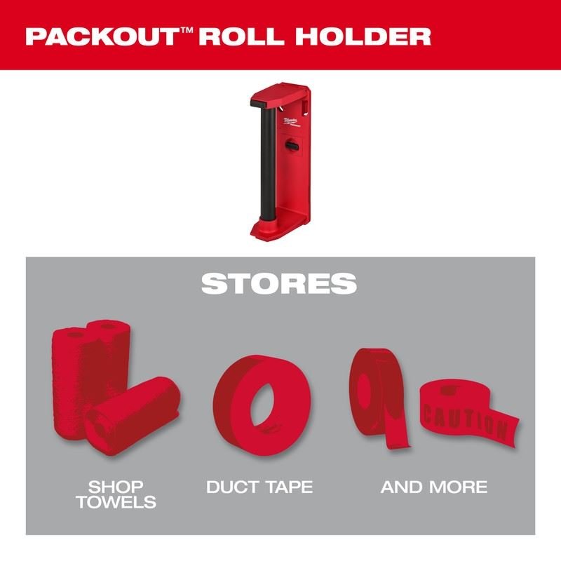 Milwaukee 48 - 22 - 8337 PACKOUT Roll Holder - Mississauga Hardware Centre Inc