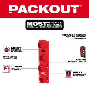 Milwaukee 48 - 22 - 8338 PACKOUT M12 Battery Rack - Mississauga Hardware Centre Inc