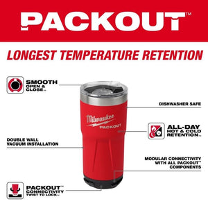 Milwaukee 48 - 22 - 8392R PACKOUT 20oz Tumbler - Mississauga Hardware Centre Inc