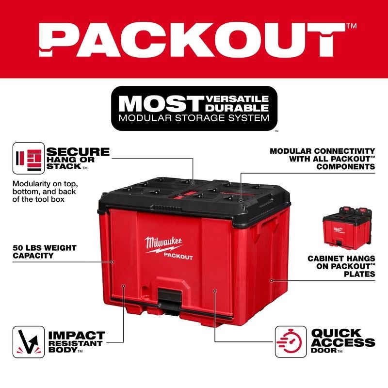 Milwaukee 48 - 22 - 8445 PACKOUT Cabinet - Mississauga Hardware Centre Inc
