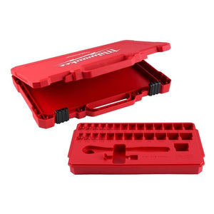 Milwaukee 48 - 22 - 9088 29pc 3/8in Drive Metric and SAE Ratchet and Socket Set with FOUR FLAT SIDES - Mississauga Hardware Centre Inc