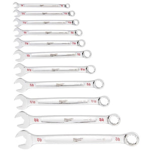 Milwaukee 48 - 22 - 9411 11pc SAE Combination Wrench Set - Mississauga Hardware Centre Inc