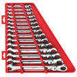 Milwaukee 48 - 22 - 9413 15pc Flex Head Ratcheting Combination Wrench Set - SAE - Mississauga Hardware Centre Inc