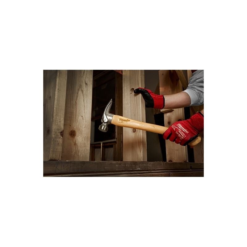 Milwaukee 48 - 22 - 9419 19oz Milled Face Hickory Wood Framing Hammer - Mississauga Hardware Centre IncMilwaukee48-22-9419