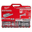 Milwaukee 48 - 22 - 9487 47pc 1/2in Drive Ratchet Socket Set with PACKOUT Organizer - Mississauga Hardware Centre Inc
