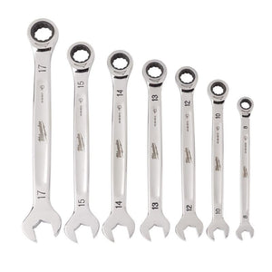 Milwaukee 48 - 22 - 9506 7pc Ratcheting Combination Wrench Set - Metric - Mississauga Hardware Centre IncMilwaukee48-22-9506