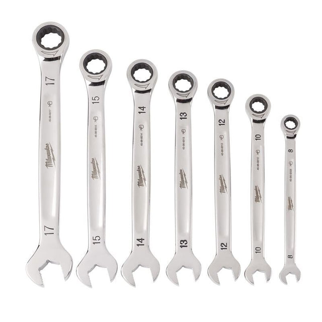Milwaukee 48 - 22 - 9506 7pc Ratcheting Combination Wrench Set - Metric - Mississauga Hardware Centre IncMilwaukee48-22-9506