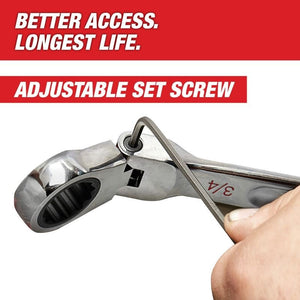 Milwaukee 48 - 22 - 9513 15pc Metric Flex Head Ratcheting Combination Wrench - Mississauga Hardware Centre Inc