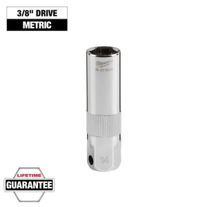Milwaukee 48 - 22 - 9555 3/8in Drive 14MM Spark Plug Socket - Mississauga Hardware Centre Inc