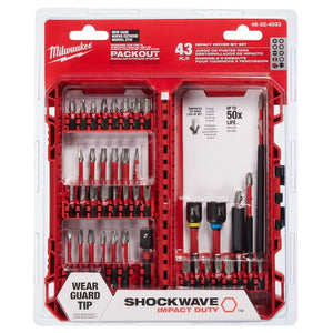 Milwaukee 48 - 32 - 4033 SHOCKWAVE Impact Duty Driver Bit Set - 43PC - Mississauga Hardware Centre Inc