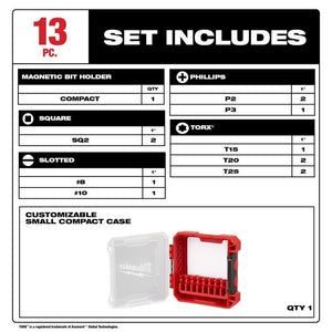 Milwaukee 48 - 32 - 4035 SHOCKWAVE Impact Duty Driver Bit Set - 13PC - Mississauga Hardware Centre Inc