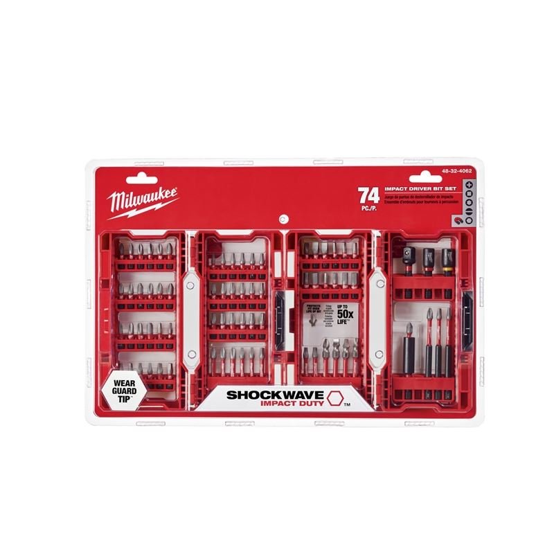 Milwaukee 48 - 32 - 4062 SHOCKWAVE 74pc Impact Duty Driver Bit Set - Mississauga Hardware Centre Inc