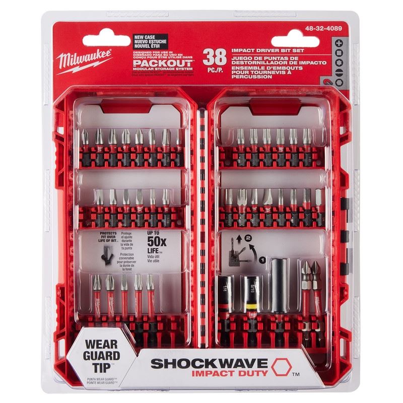 Milwaukee 48 - 32 - 4089 SHOCKWAVE Impact Duty Driver Bit Set - 38PC - Mississauga Hardware Centre Inc