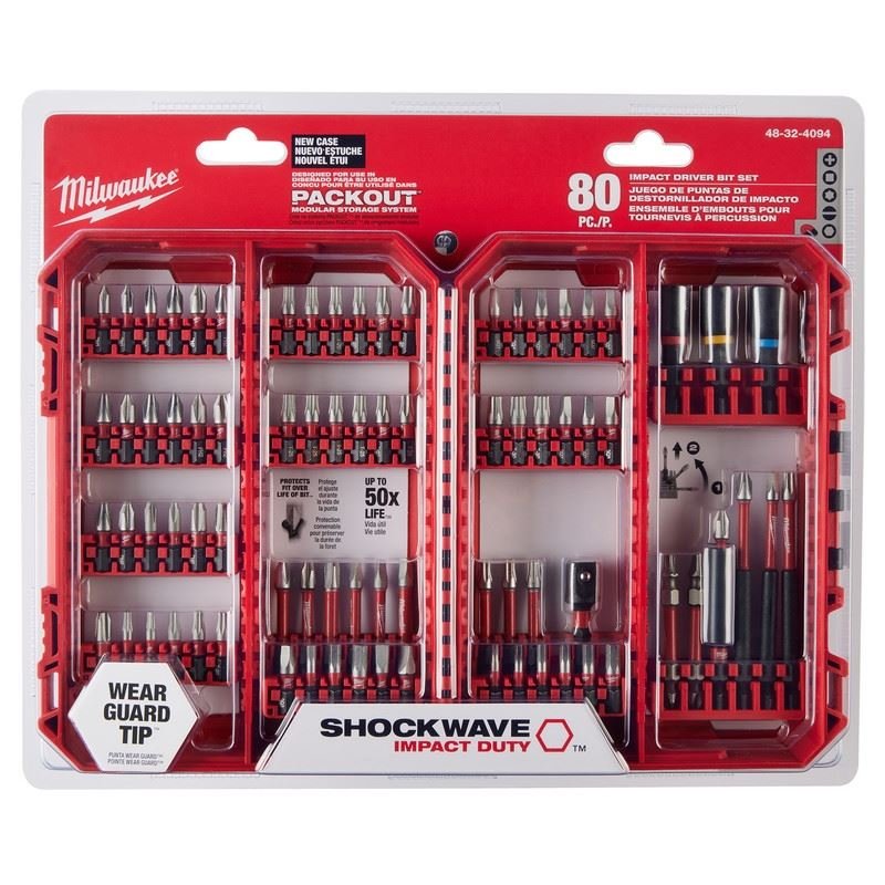 Milwaukee 48 - 32 - 4094 SHOCKWAVE Impact Duty Driver Bit Set - 80PC - Mississauga Hardware Centre Inc