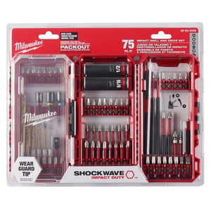 Milwaukee 48 - 32 - 4098 SHOCKWAVE Impact Duty Drill, Drive and Fasten Set - 75PC - Mississauga Hardware Centre Inc