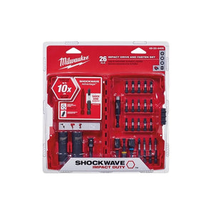 Milwaukee 48 - 32 - 4408 SHOCKWAVE Drive AND Fasten Set 26PC - Mississauga Hardware Centre IncMilwaukee48-32-4408