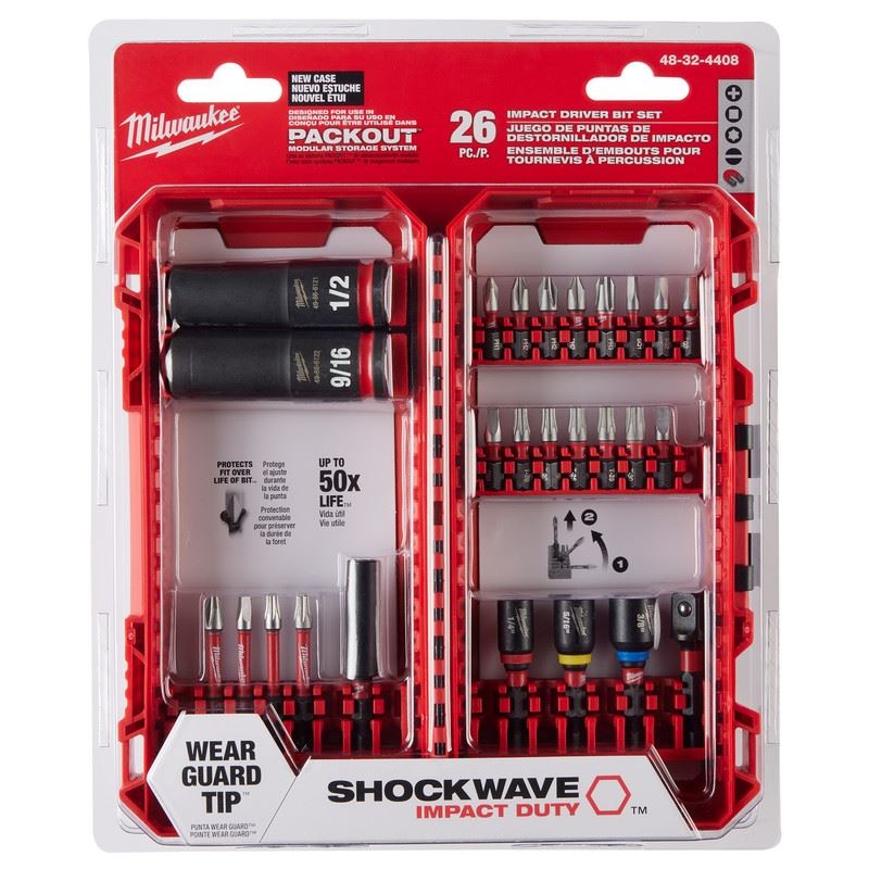 Milwaukee 48 - 32 - 4408 SHOCKWAVE Impact Duty Drive & Fasten Set - 26PC - Mississauga Hardware Centre Inc