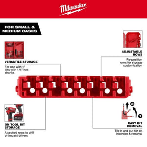 Milwaukee 48 - 32 - 9932 Small and Medium Case Rows for Insert Bit Accessories 5PK - Mississauga Hardware Centre Inc
