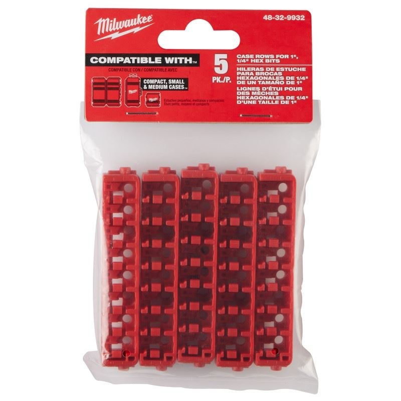 Milwaukee 48 - 32 - 9932 Small and Medium Case Rows for Insert Bit Accessories 5PK - Mississauga Hardware Centre Inc