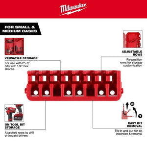 Milwaukee 48 - 32 - 9933 Small and Medium Case Rows for Impact Driver Accessories 5PK - Mississauga Hardware Centre Inc