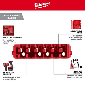 Milwaukee 48 - 32 - 9934 Large Case Rows for Insert Bit Accessories 5PK - Mississauga Hardware Centre Inc