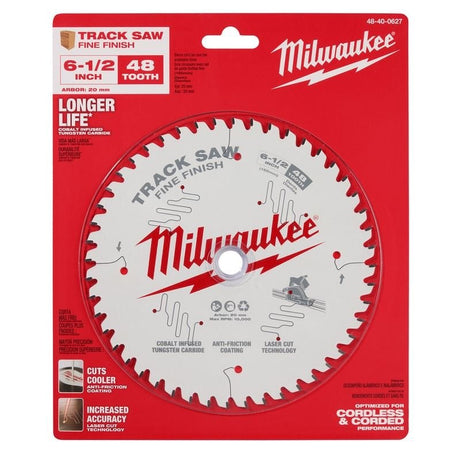 Milwaukee 48 - 40 - 0627 6 - 1/2in 48T Fine Finish Track Saw Blade - Mississauga Hardware Centre Inc