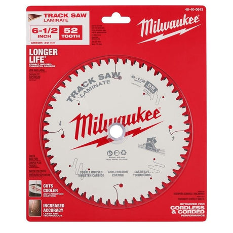 Milwaukee 48 - 40 - 0643 6 - 1/2in 52T Laminate Track Saw Blade - Mississauga Hardware Centre Inc