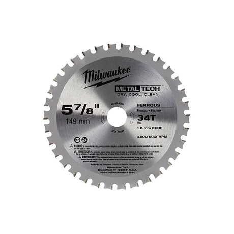 Milwaukee 48 - 40 - 4080 5 - 7/8 Ferrous Metal Blade - Mississauga Hardware Centre IncMilwaukee48-40-4080
