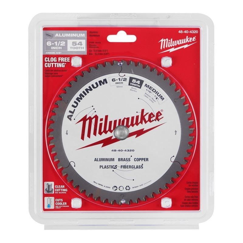 Milwaukee 48 - 40 - 4320 6 - 1/2in Circular Saw Blade - Aluminum - Mississauga Hardware Centre Inc
