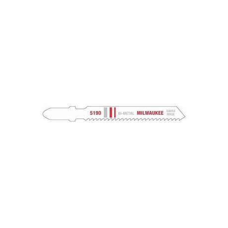 Milwaukee 48 - 42 - 5190 3"" 14 TPI Bi - Metal Jig Saw Blade (5 PK) - Mississauga Hardware Centre IncMilwaukee48-42-5190
