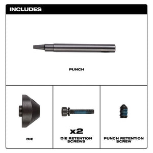 Milwaukee 48 - 44 - 0272 M12 FUEL 16 Ga Nibbler Punch Die Set - Mississauga Hardware Centre Inc