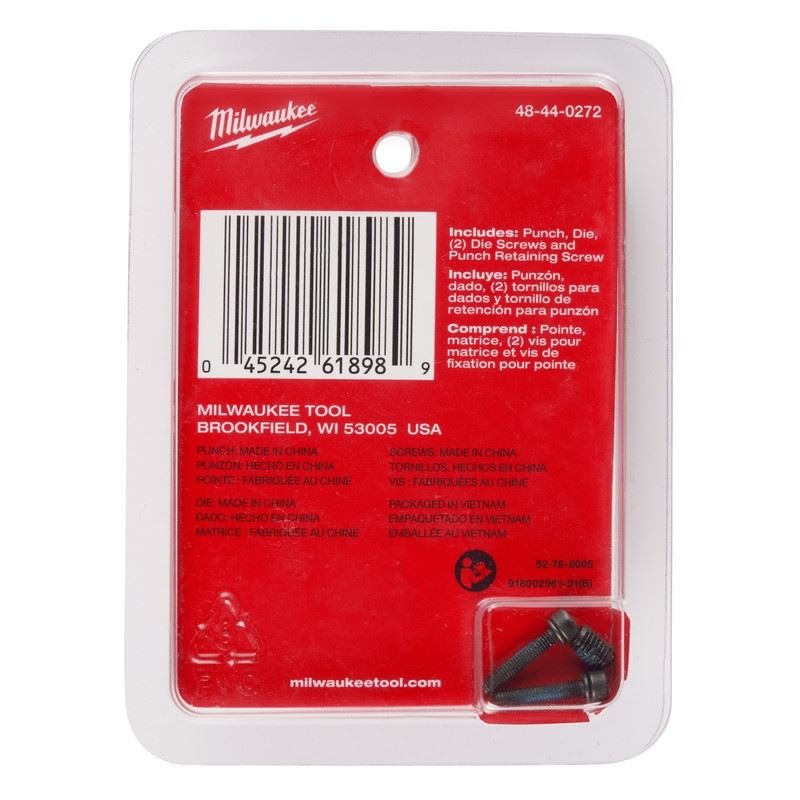 Milwaukee 48 - 44 - 0272 M12 FUEL 16 Ga Nibbler Punch Die Set - Mississauga Hardware Centre Inc