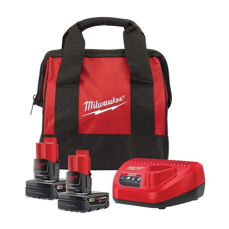 Milwaukee 48 - 59 - 2442SPC 12V Starter Kit - Mississauga Hardware Centre Inc