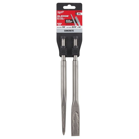 Milwaukee 48 - 62 - 6080 SDS - PLUS SLEDGE Bull Point & Flat Chisel 2 Pack - Mississauga Hardware Centre Inc