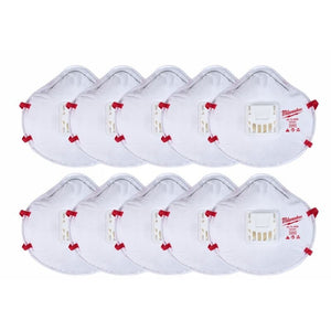 Milwaukee 48 - 73 - 4014 10PK Valved N95 Respirator - Mississauga Hardware Centre Inc