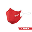 Milwaukee 48 - 73 - 4228 3PK RED 2 LAYER FACE MASK - Mississauga Hardware Centre Inc