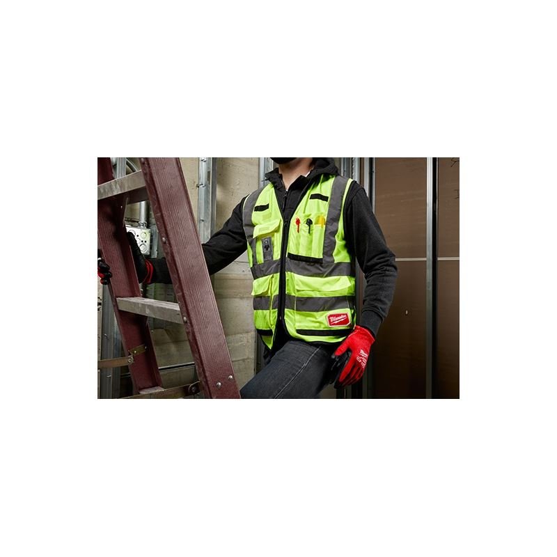 Milwaukee 48 - 73 - 5081 High Visibility Yellow Performance Safety Vest - S/M (CSA) - Mississauga Hardware Centre IncMilwaukee48-73-5081