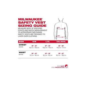 Milwaukee 48 - 73 - 5092 High Visibility Orange Performance Safety Vest - L/XL (CSA) - Mississauga Hardware Centre IncMilwaukee48-73-5092