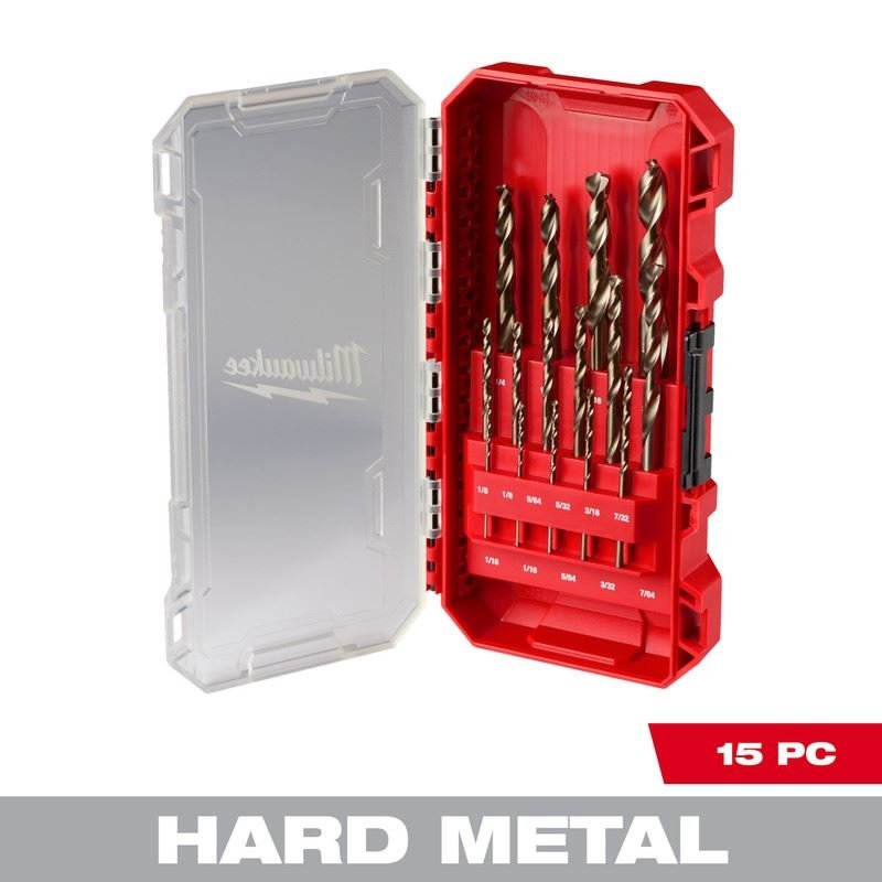 Milwaukee 48 - 89 - 2370 RED HELIX Cobalt Drill Bit Set - 15PC - Mississauga Hardware Centre Inc