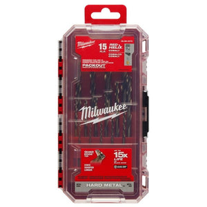 Milwaukee 48 - 89 - 2370 RED HELIX Cobalt Drill Bit Set - 15PC - Mississauga Hardware Centre Inc