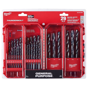 Milwaukee 48 - 89 - 2802 THUNDERBOLT Black Oxide Drill Bit Set - 29PC - Mississauga Hardware Centre Inc